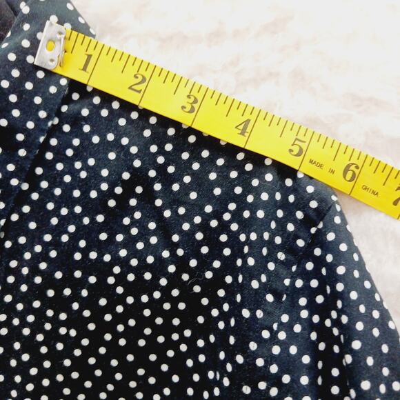 Blouse Sz M Polka Dot Preppy Classic Ralph Lauren Goth Shirt Office Houndstooth - Picture 6 of 12